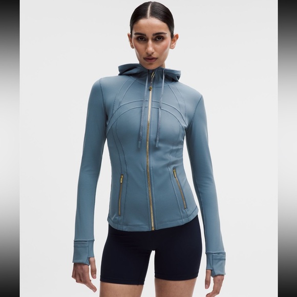 lululemon athletica Blue Hooded Zip-Up Jacket